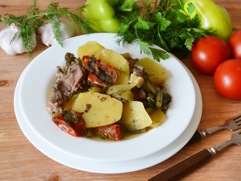 Баранина рецепты приготовления с овощами хашлама