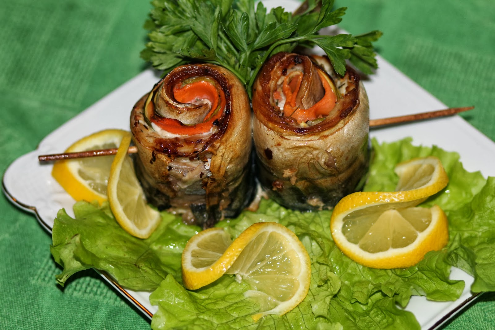 Рулетики из скумбрии