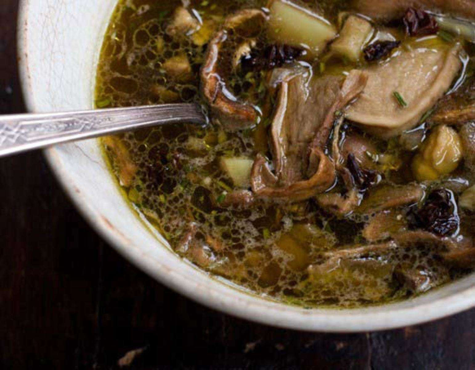 Суп из сухих грибов с картошкой рецепт с фото пошагово