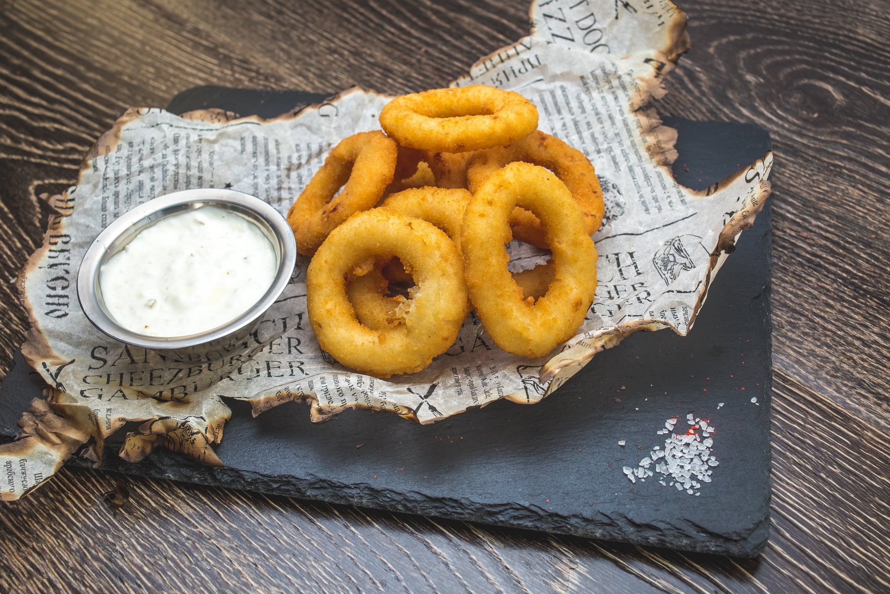 Кальмары в пивном кляре