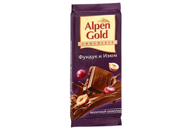 Шоколад Альпен Гольд (Alpen Gold): все виды, состав, производитель