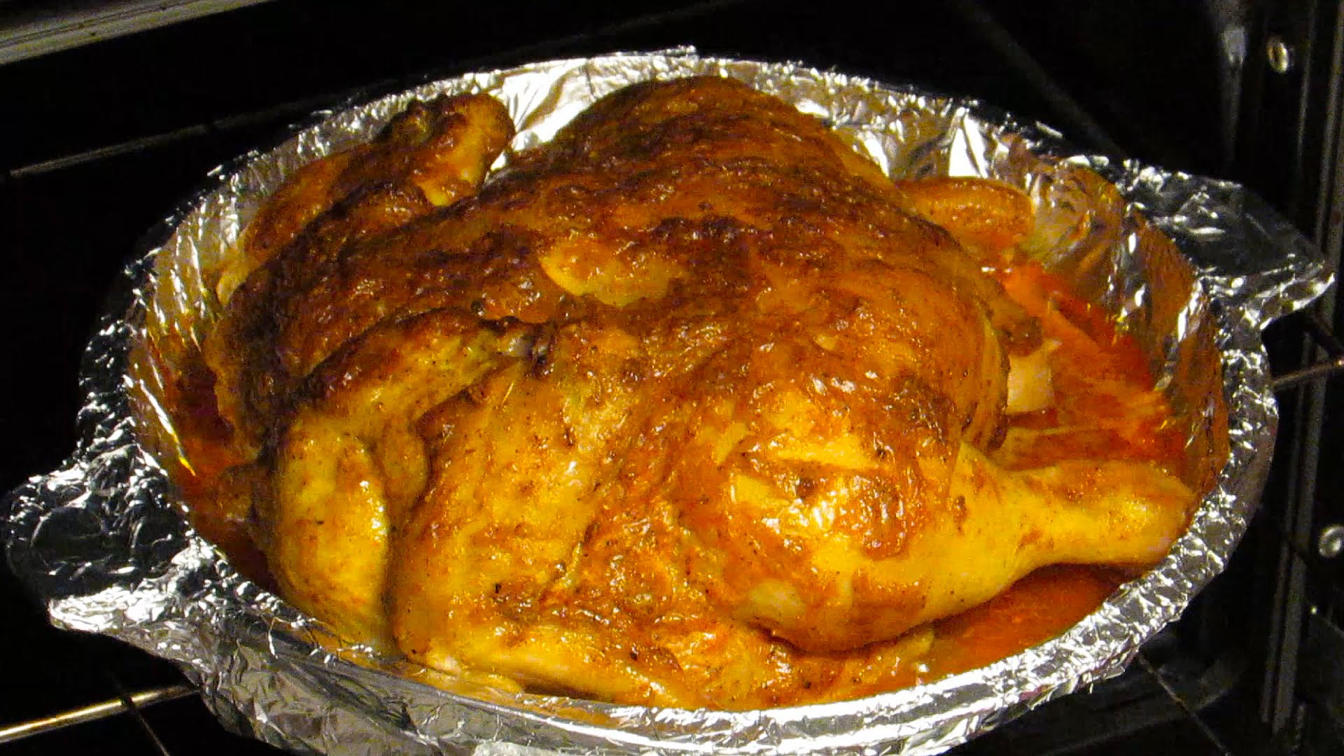 Курица в духовке целиком рецепт в фольге в духовке рецепт с фото пошагово