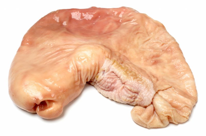 Свиной желудок, начиненный картофелем