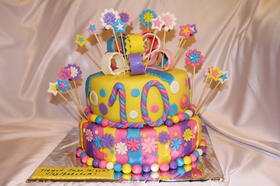 Фото торт для девочки на 10 лет фото
