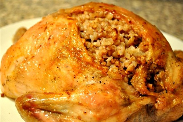 Курица с рисом и грибами в духовке рецепт с фото
