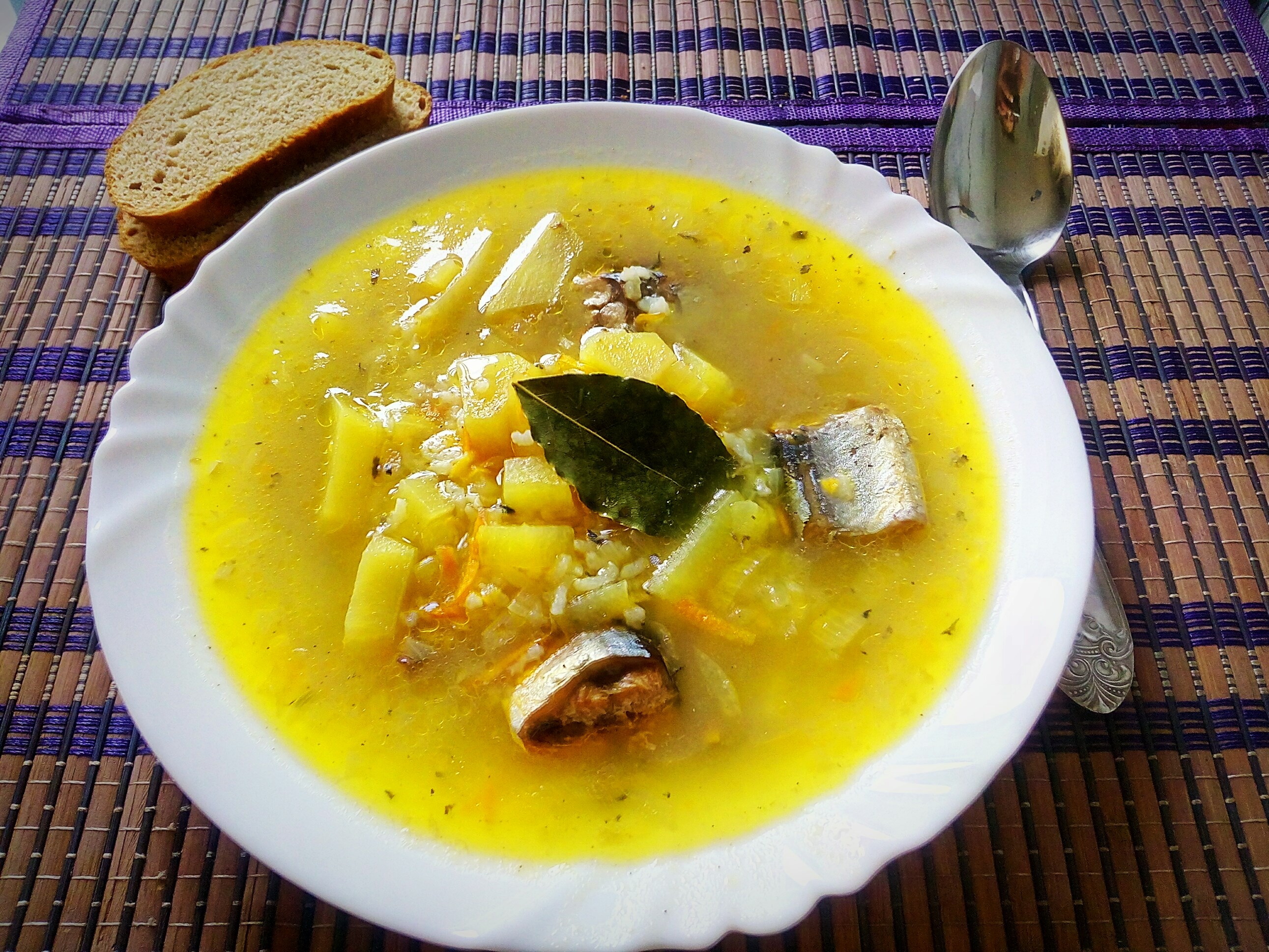 Как сварить суп с рисом и картошкой