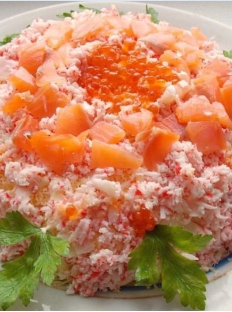Праздничный салат "Морской царь"