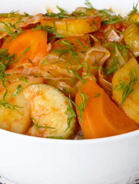 2 рецепта овощного рагу с картошкой и капустой